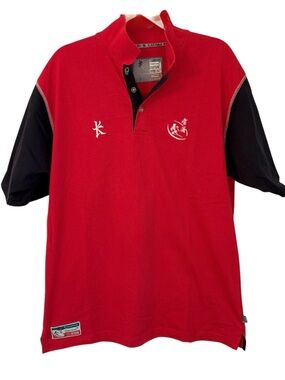 Kukri Rugby Polo Shirt Hong Kong Sevens Red Black Sz 2XL Cathay